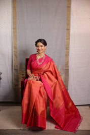 Peach Kanjivaram Silk Saree - SRPKSS929