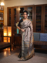 Grey Kanjivaram Silk Saree - SRGKSS594