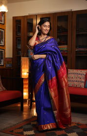 Neelambari Kanjeevaram Silk Saree - Saavari - SSNKSS60