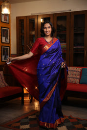 Neelambari Kanjeevaram Silk Saree - Saavari - SSNKSS60