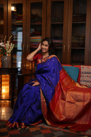 Neelambari Kanjeevaram Silk Saree - Saavari - SSNKSS60
