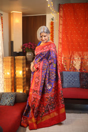 Gajmala Rajkot Patola Silk Saree - Saavari - SSGRPSS05