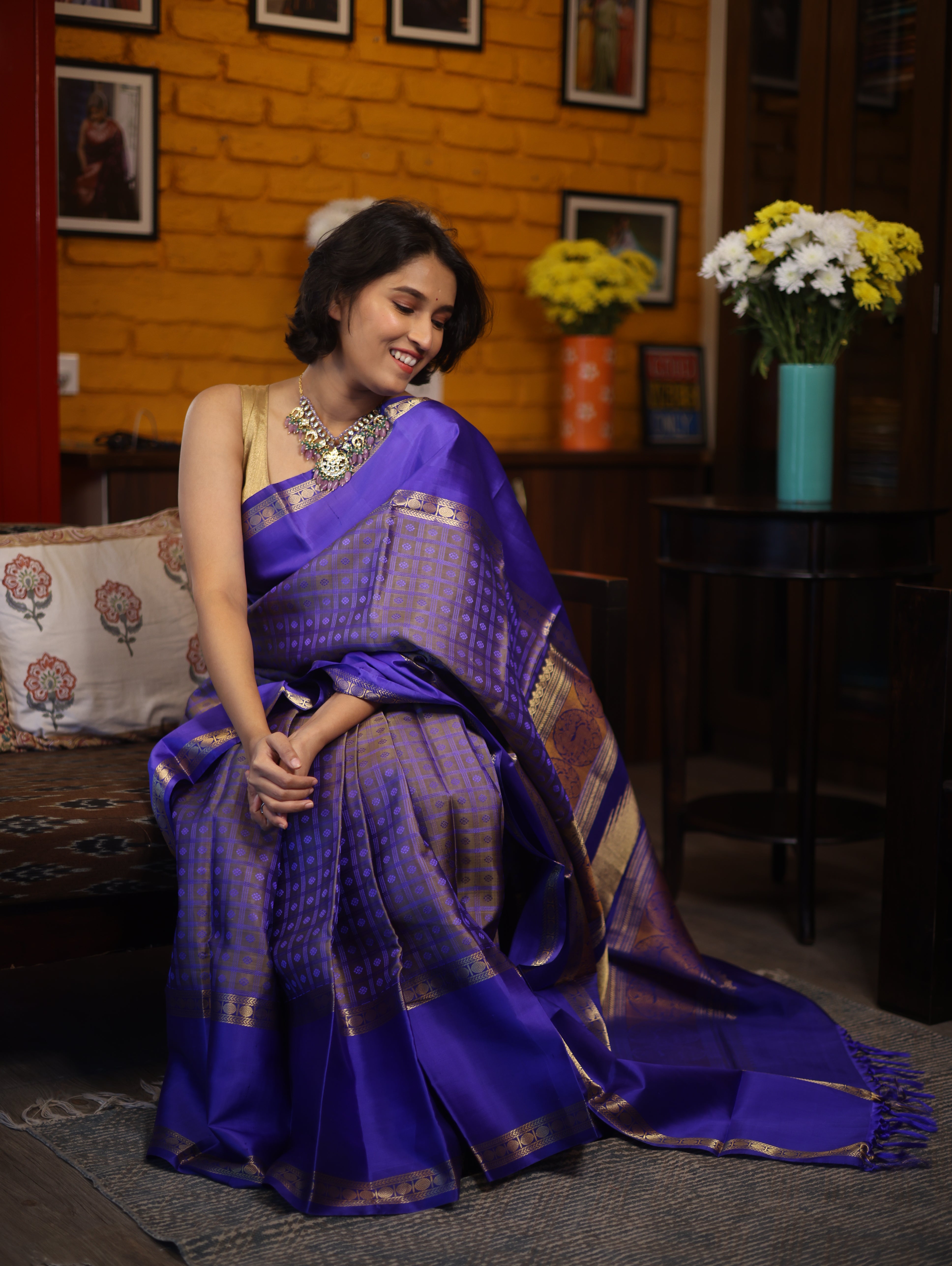 Purple Kanjeevaram Silk Saree-SRPKSS271