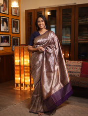 Indivarangi Banarasi Silk Saree - Saavari - SSIBSS24