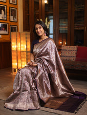 Indivarangi Banarasi Silk Saree - Saavari - SSIBSS24