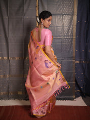 Golden Yellow Gadwal Silk Saree - SRGYGSS570