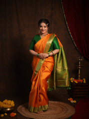 Madhushri Kanjivaram Silk Saree - Saavari - SSMKSS84