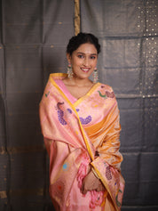 Golden Yellow Gadwal Silk Saree - SRGYGSS570