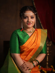 Madhushri Kanjivaram Silk Saree - Saavari - SSMKSS84