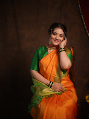 Madhushri Kanjivaram Silk Saree - Saavari - SSMKSS84