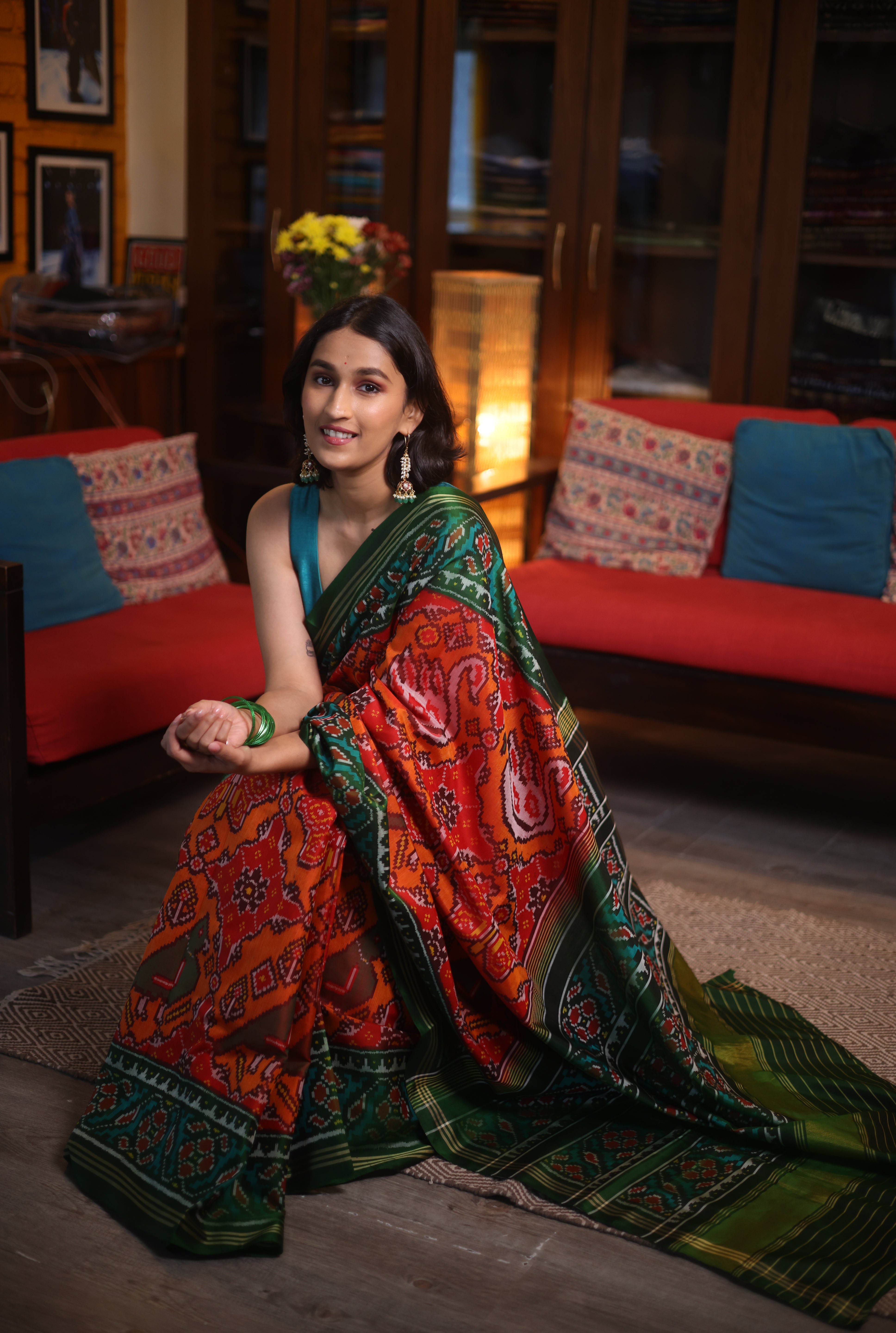 Orange Rajkot Patola Silk Saree - SRORPSS202