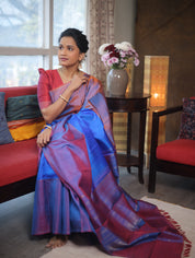 Blue Kanjeevaram Silk Saree - SRBKSS514
