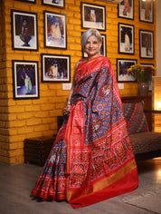 Blue Rajkot Patola Silk Saree - SRBRPSS144