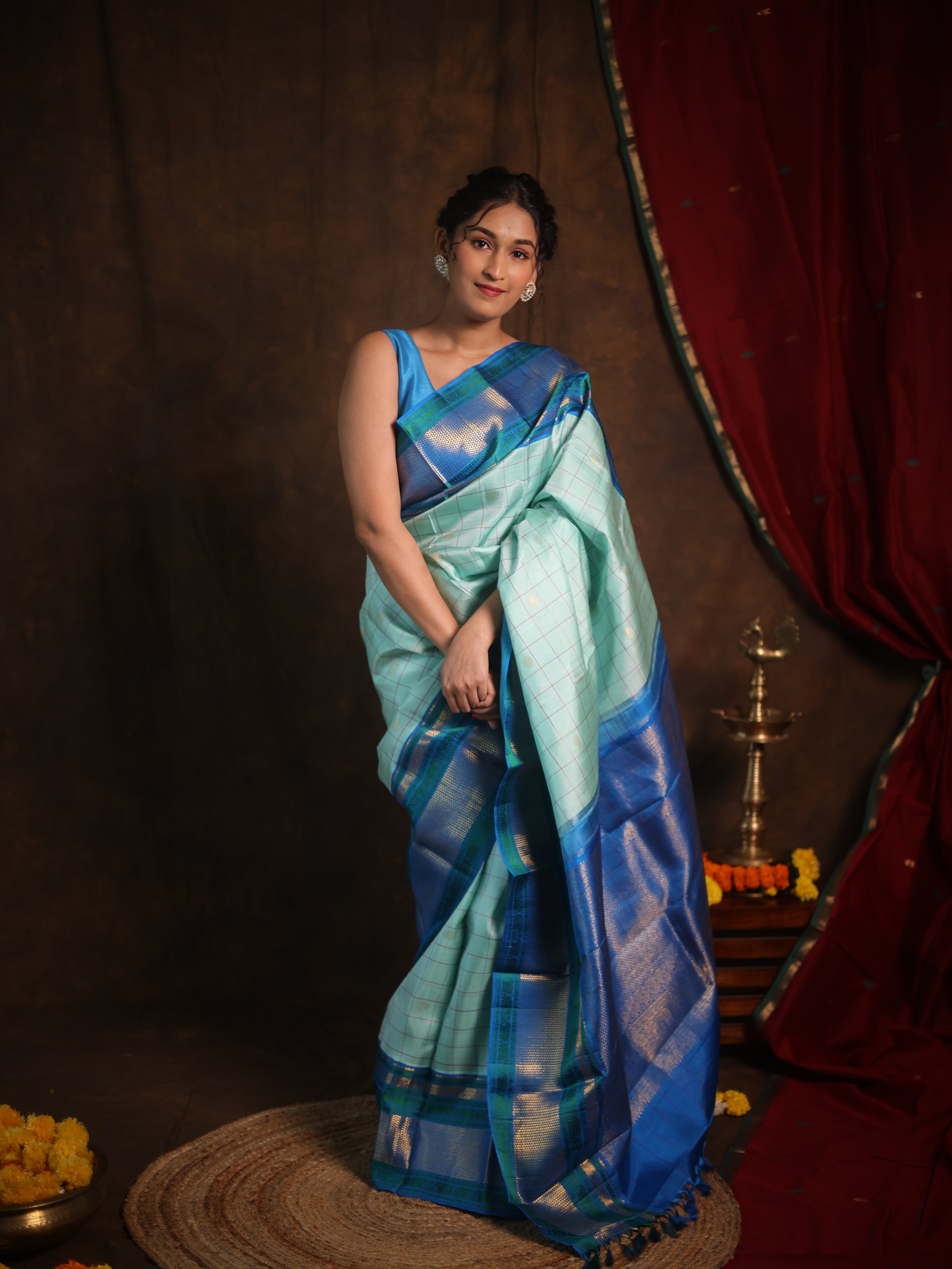 Jalnidhi Kanjivaram Silk Saree - Saavari - SSJKSS97