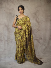 Yellow-Kashish HBP Cotton Saree - SRYKCS1778