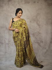Yellow-Kashish HBP Cotton Saree - SRYKCS1778