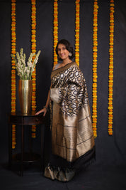 Tamrarekha Banarasi Silk Saree - Saavari - SSTBSS14