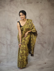 Yellow-Kashish HBP Cotton Saree - SRYKCS1778