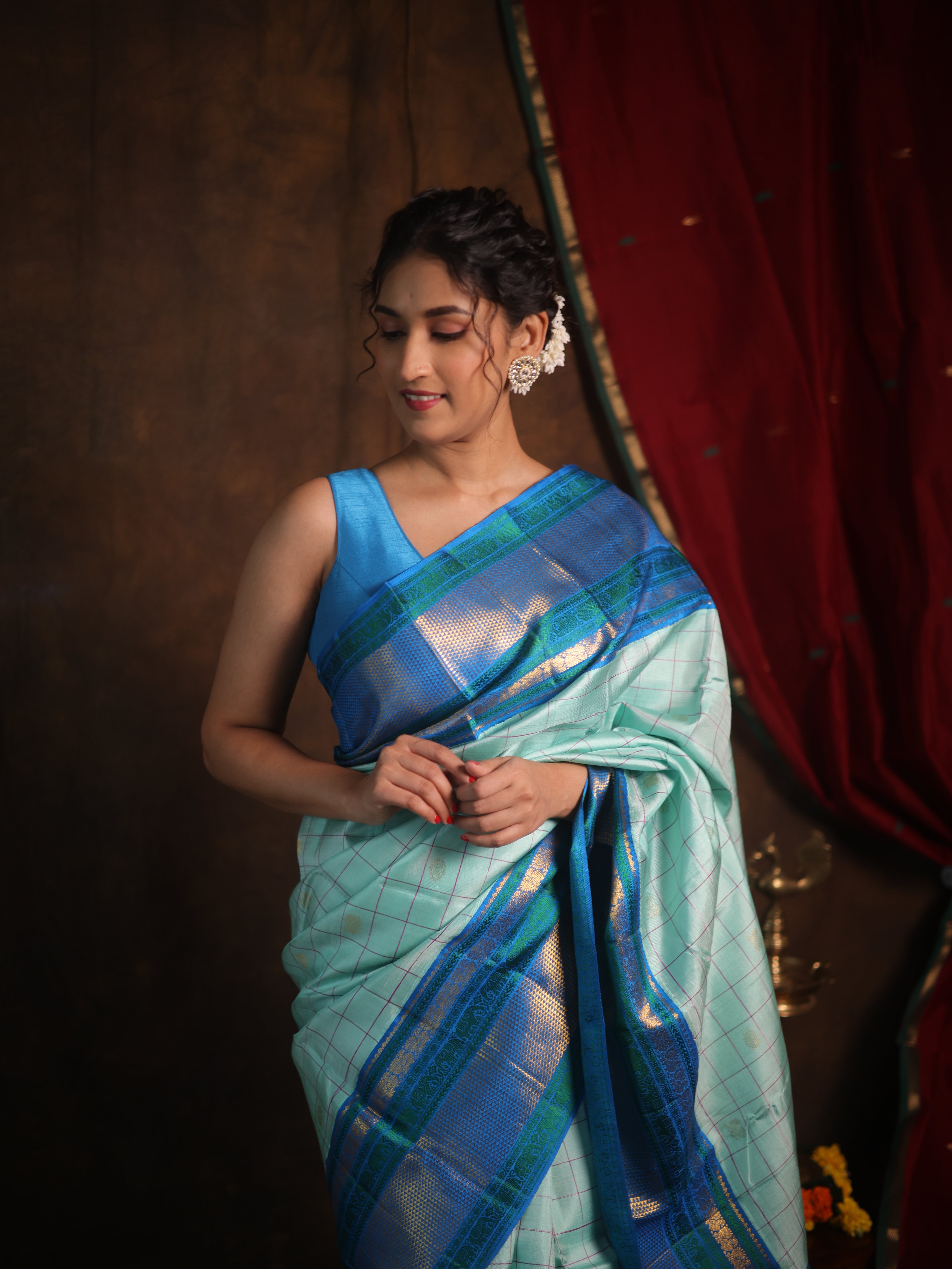 Jalnidhi Kanjivaram Silk Saree - Saavari - SSJKSS97