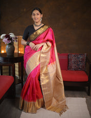 Rani Pink Gadwal Silk Saree - SRRPGSS582