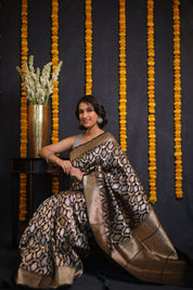 Tamrarekha Banarasi Silk Saree - Saavari - SSTBSS14