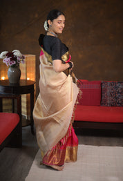 Rani Pink Gadwal Silk Saree - SRRPGSS582