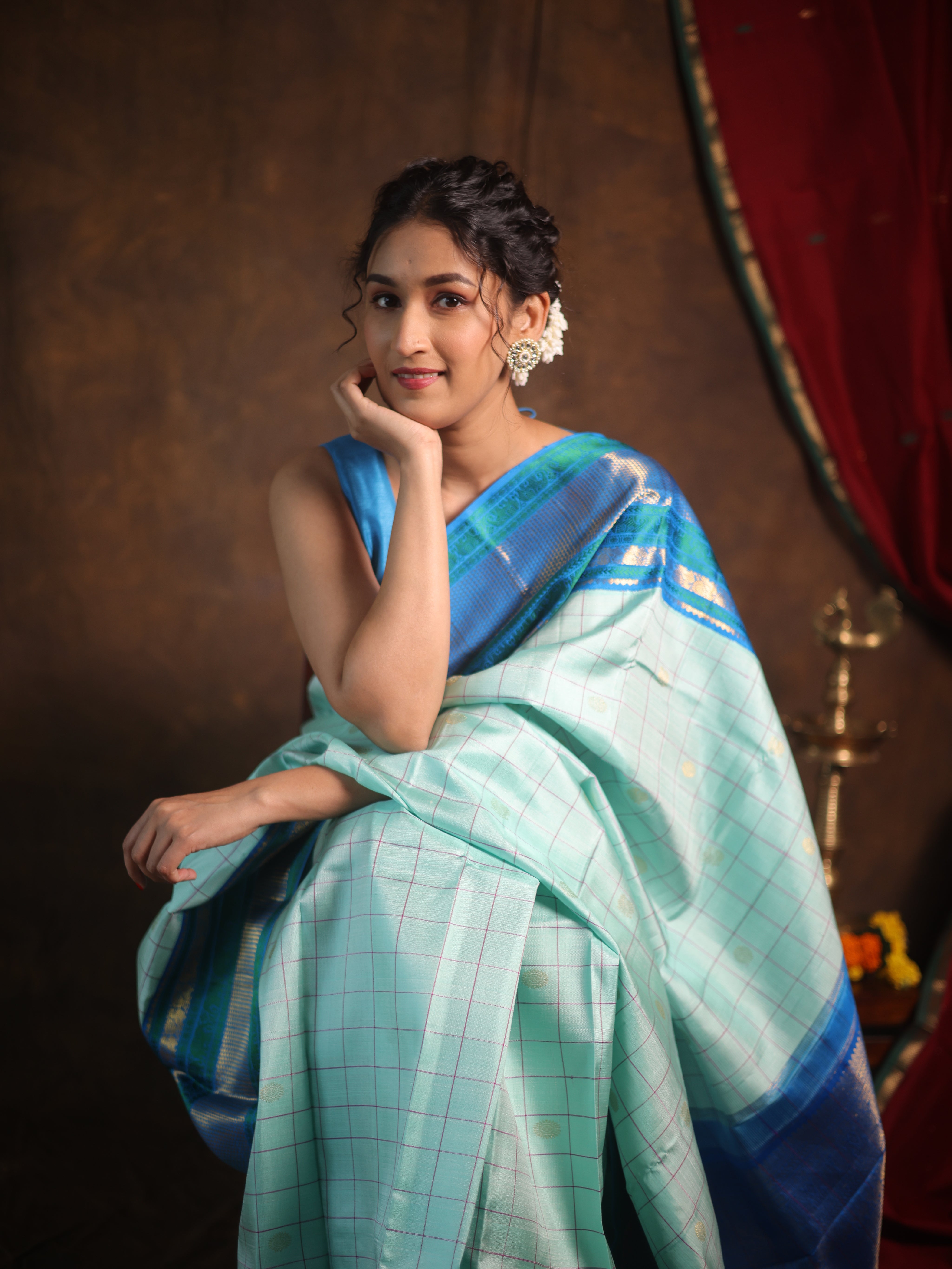 Jalnidhi Kanjivaram Silk Saree - Saavari - SSJKSS97