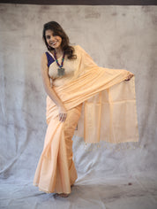 Peach Maheshwari Tissue Saree - SRPMTS125EX