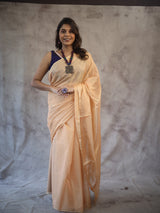 Peach Maheshwari Tissue Saree - SRPMTS125EX