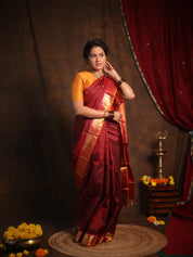 Maroon Kanjivaram Silk Saree - SRPKSS1000