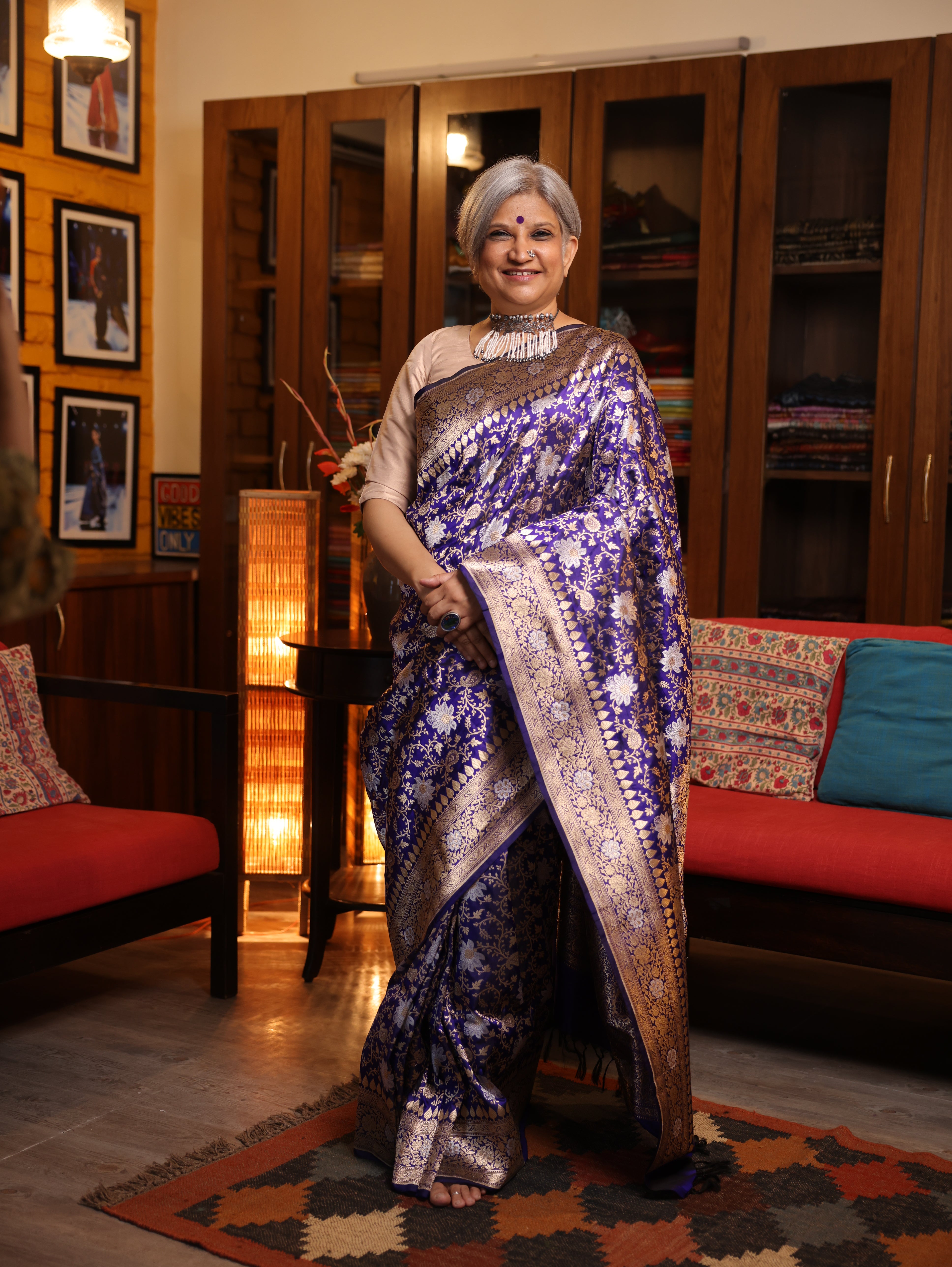 Neelvasini Banarasi Silk Saree - Saavari - SSNBSS06