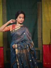 Rama Green Maheshwari Tissue Saree - SRRGMTS626
