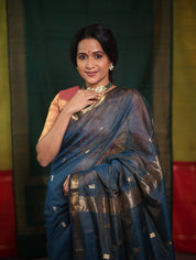 Rama Green Maheshwari Tissue Saree - SRRGMTS626