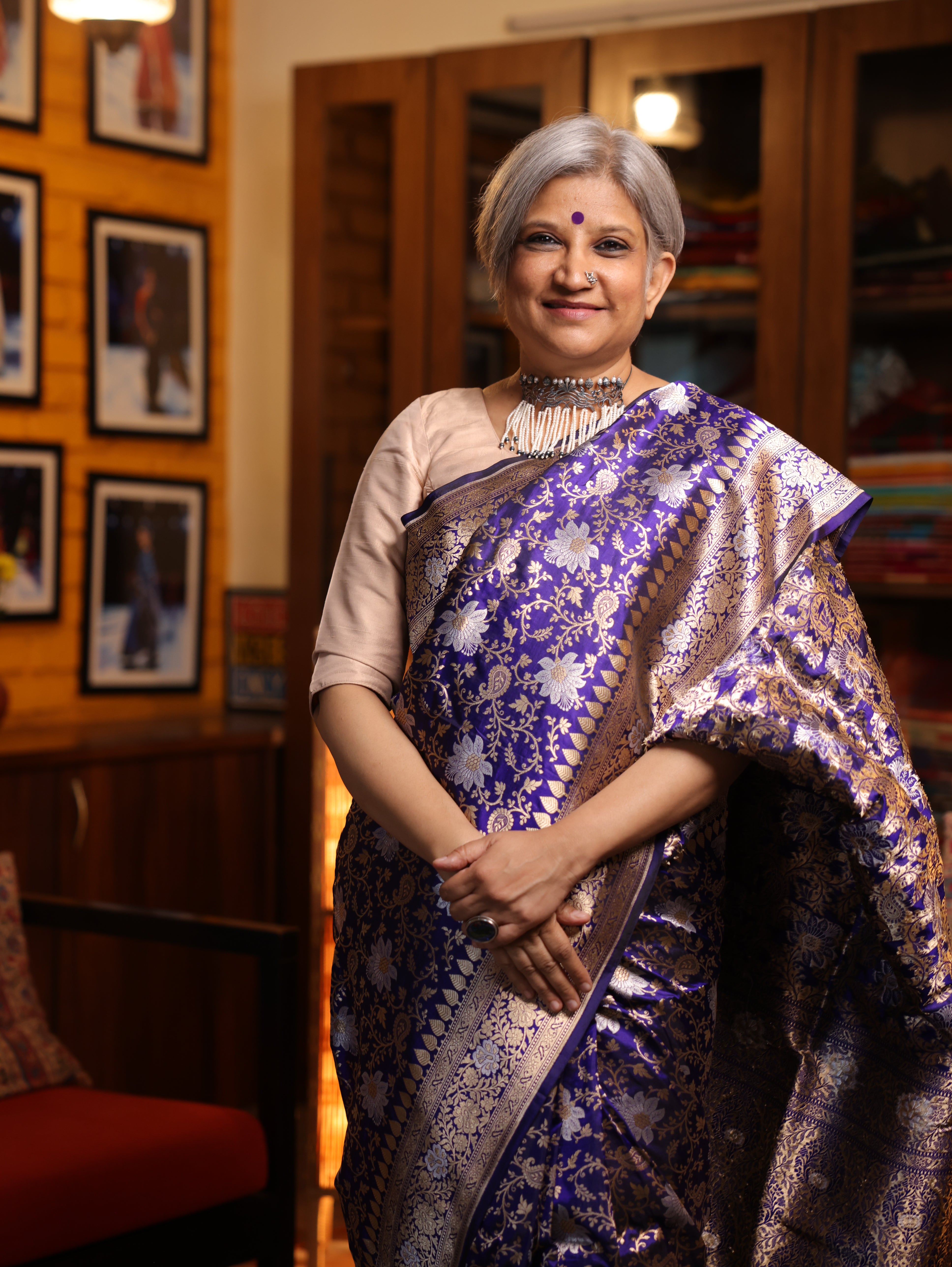 Neelvasini Banarasi Silk Saree - Saavari - SSNBSS06