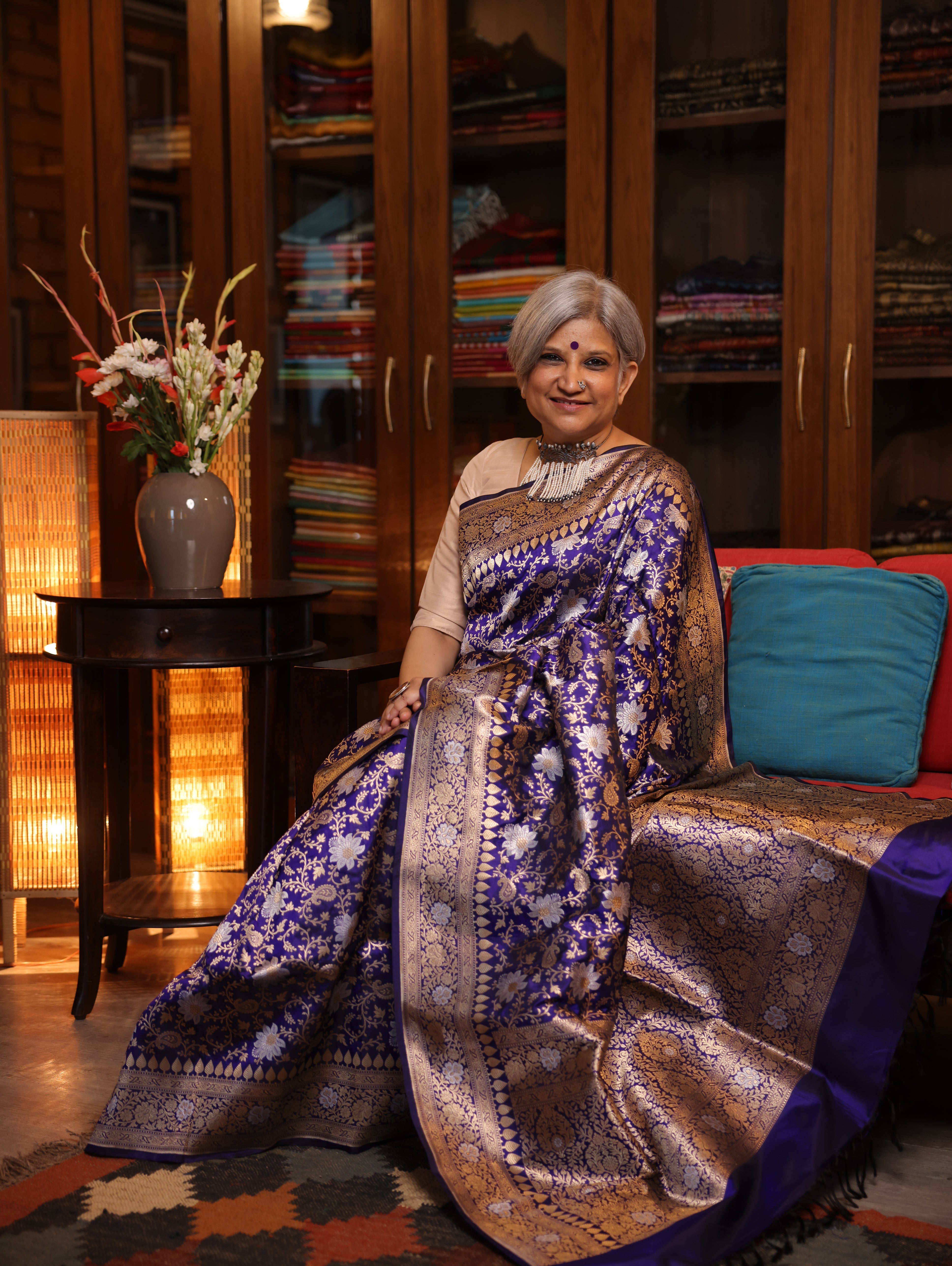 Neelvasini Banarasi Silk Saree - Saavari - SSNBSS06