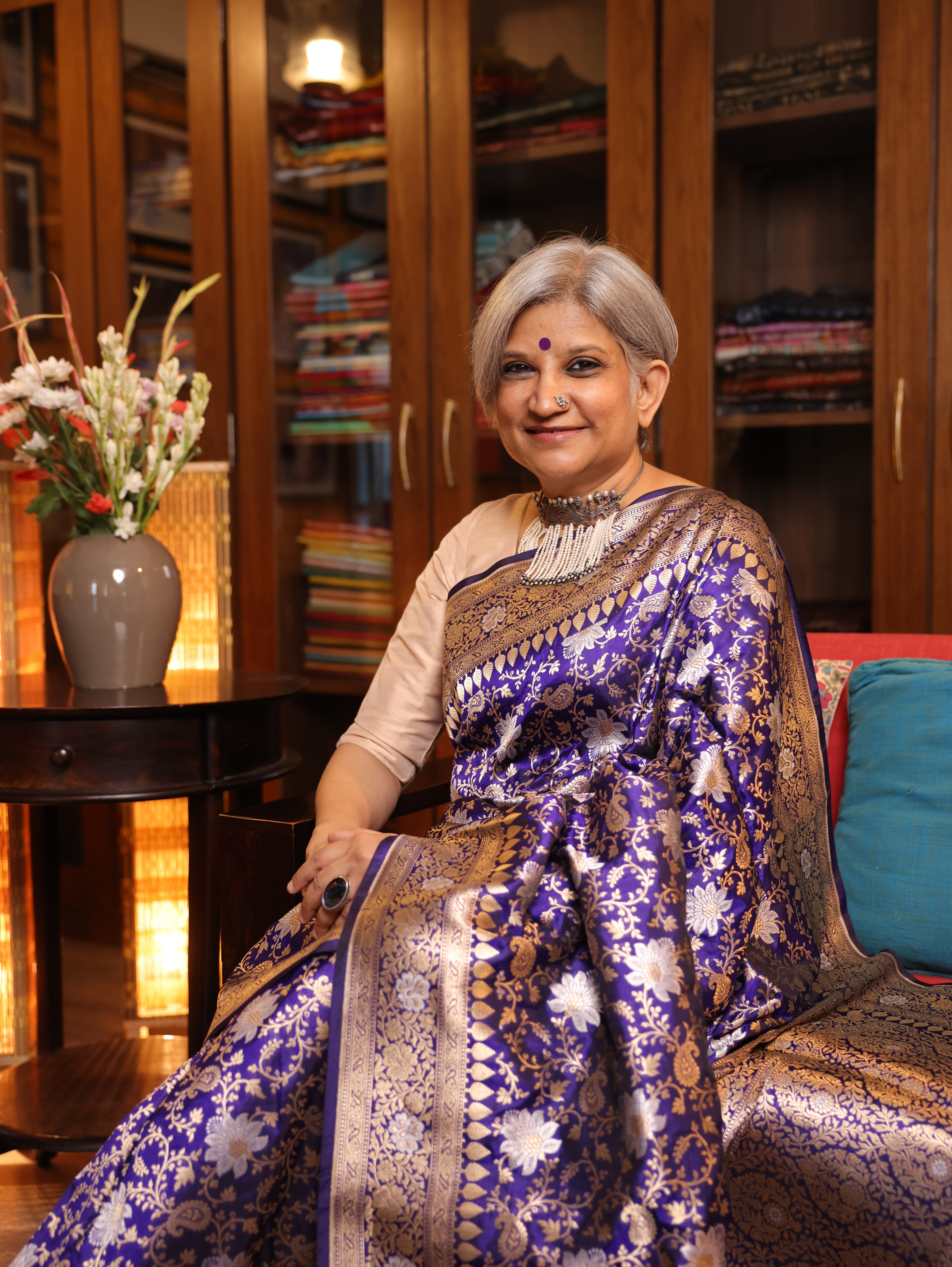 Neelvasini Banarasi Silk Saree - Saavari - SSNBSS06