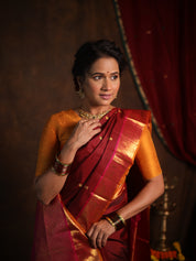 Maroon Kanjivaram Silk Saree - SRPKSS1000
