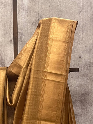 Golden Tissue Tusser Silk Saree - SRGTTSS201