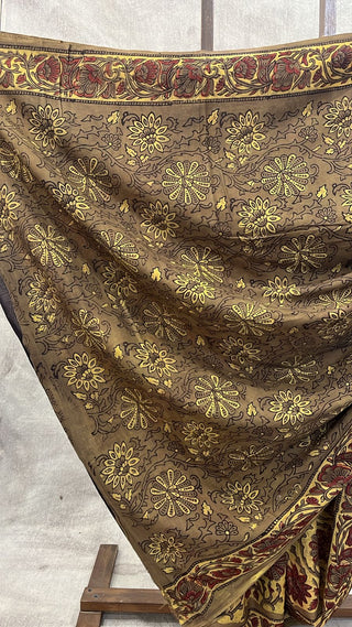 Yellow HBP Cotton Saree - SRYCS1809