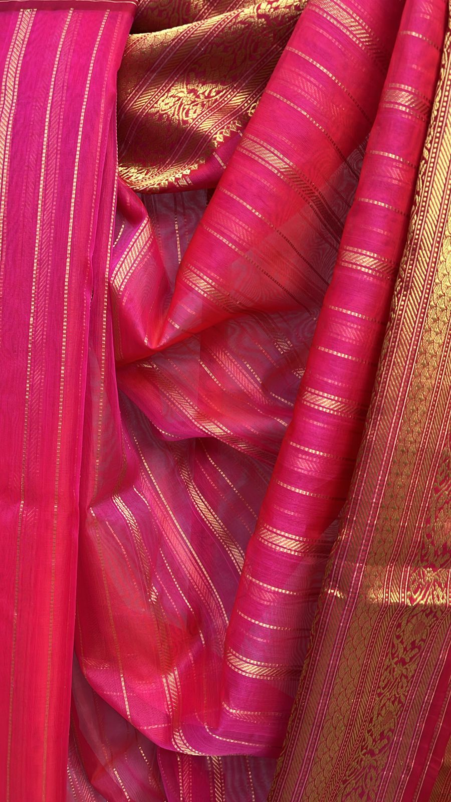 Rose Pink Chanderi Silk Saree - SRRPCSS216