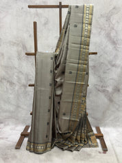 Grey Kanjeevaram Silk Saree - SRGKSS594