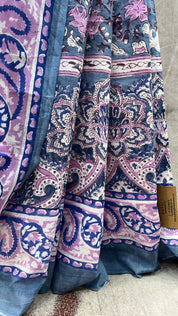 Grey HBP Cotton Saree-SRGCS2050