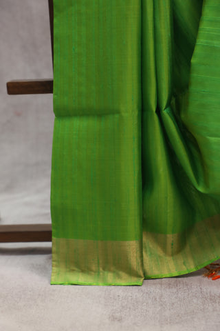 Light Green Soft Silk Saree - SRLGSSS258