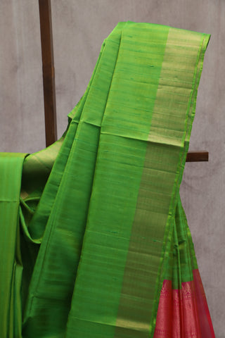 Light Green Soft Silk Saree - SRLGSSS258