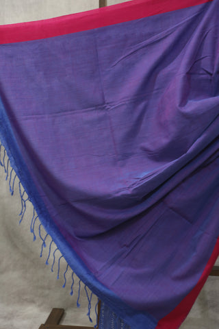 Blue Bengal Cotton Saree - SRBBCS68