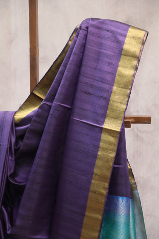 Violet Soft Silk Saree - SRVSSS255