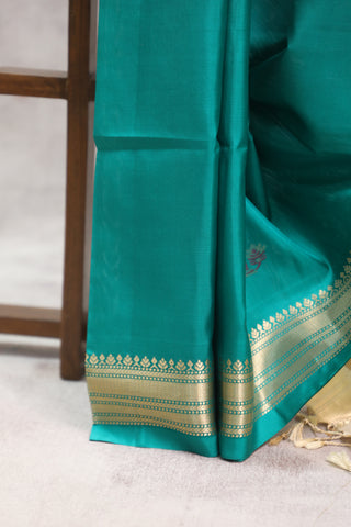 Turquoise Soft Silk Saree - SRTSSS265