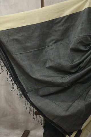 Black Bengal Cotton Saree - SRBBCS103