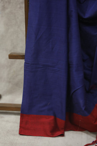 Blue Bengal Cotton Saree - SRBBCS101