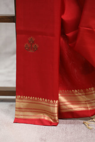 Maroon Soft Silk Saree - SRMSSS263